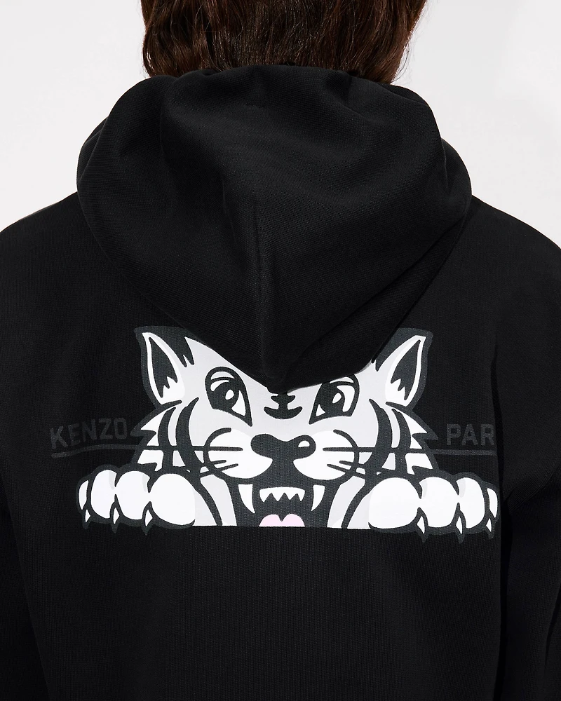 'KENZO Happy Tiger' zipped hoodie cotton