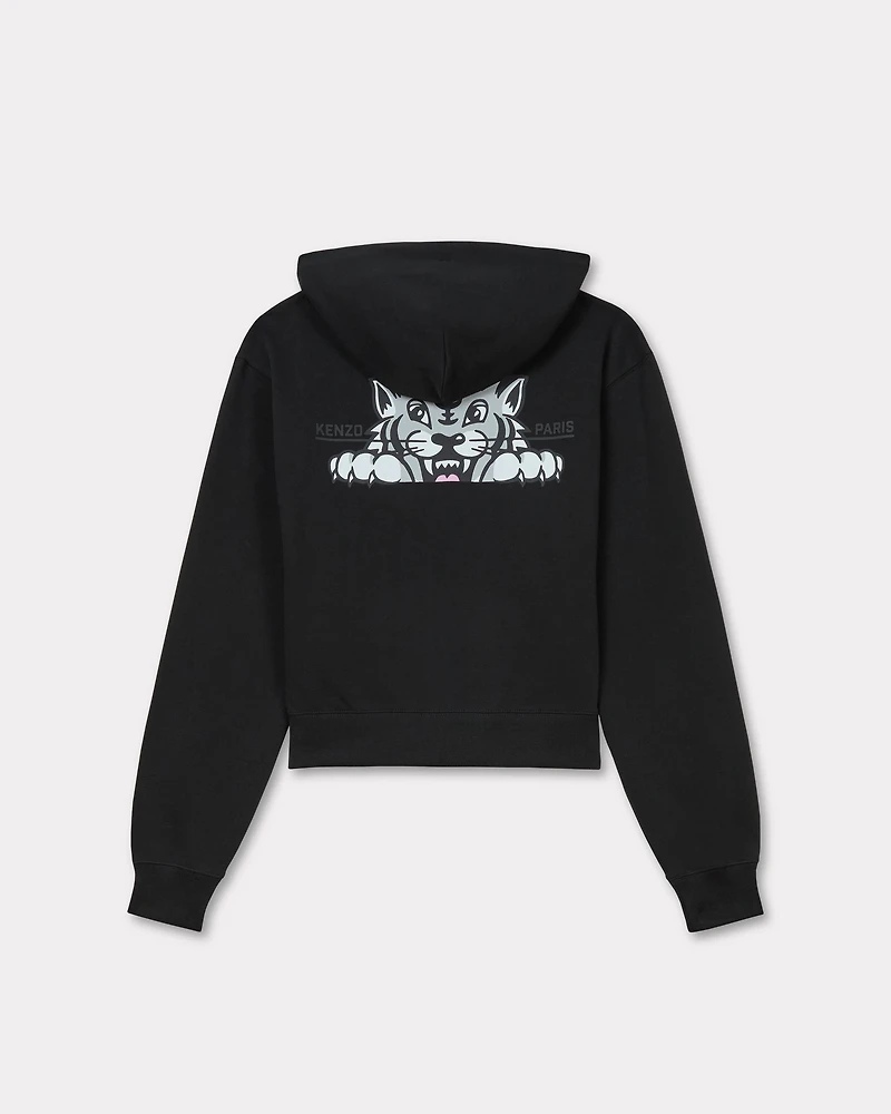 'KENZO Happy Tiger' zipped hoodie cotton