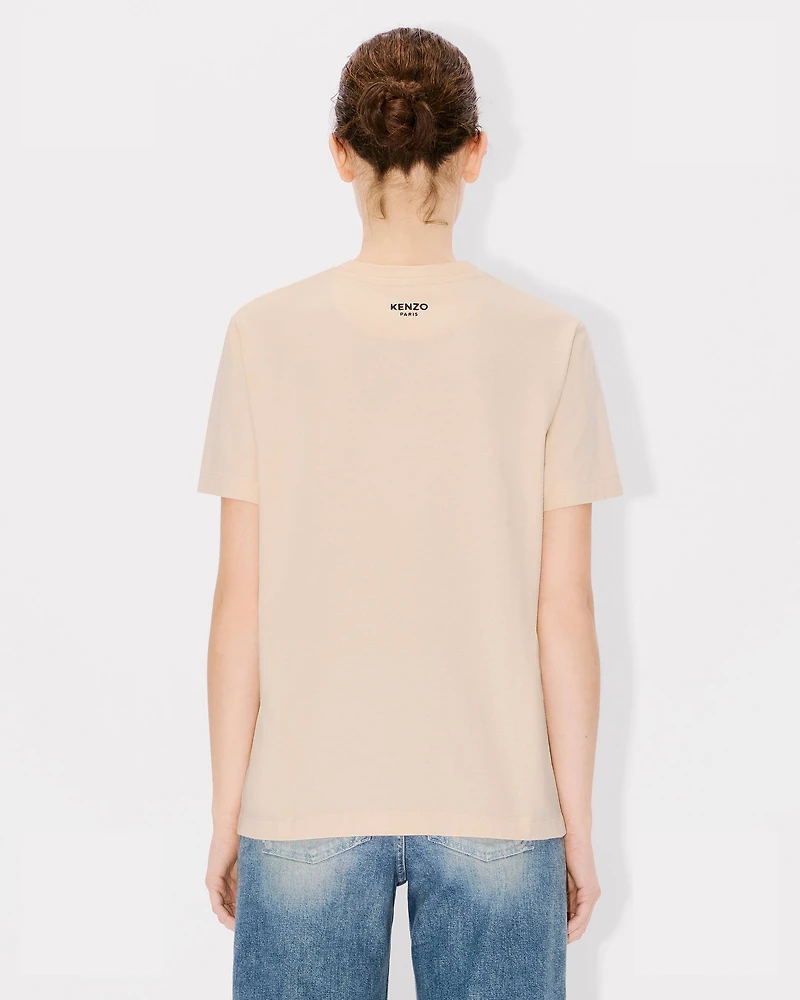 'Boke Flower' embroidered loose T-shirt cotton