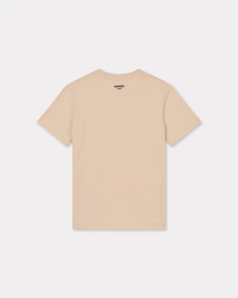 'Boke Flower' embroidered loose T-shirt cotton