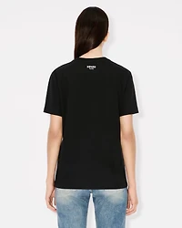 'Boke Flower' embroidered loose T-shirt cotton