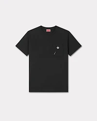 'Boke Flower' embroidered loose T-shirt cotton