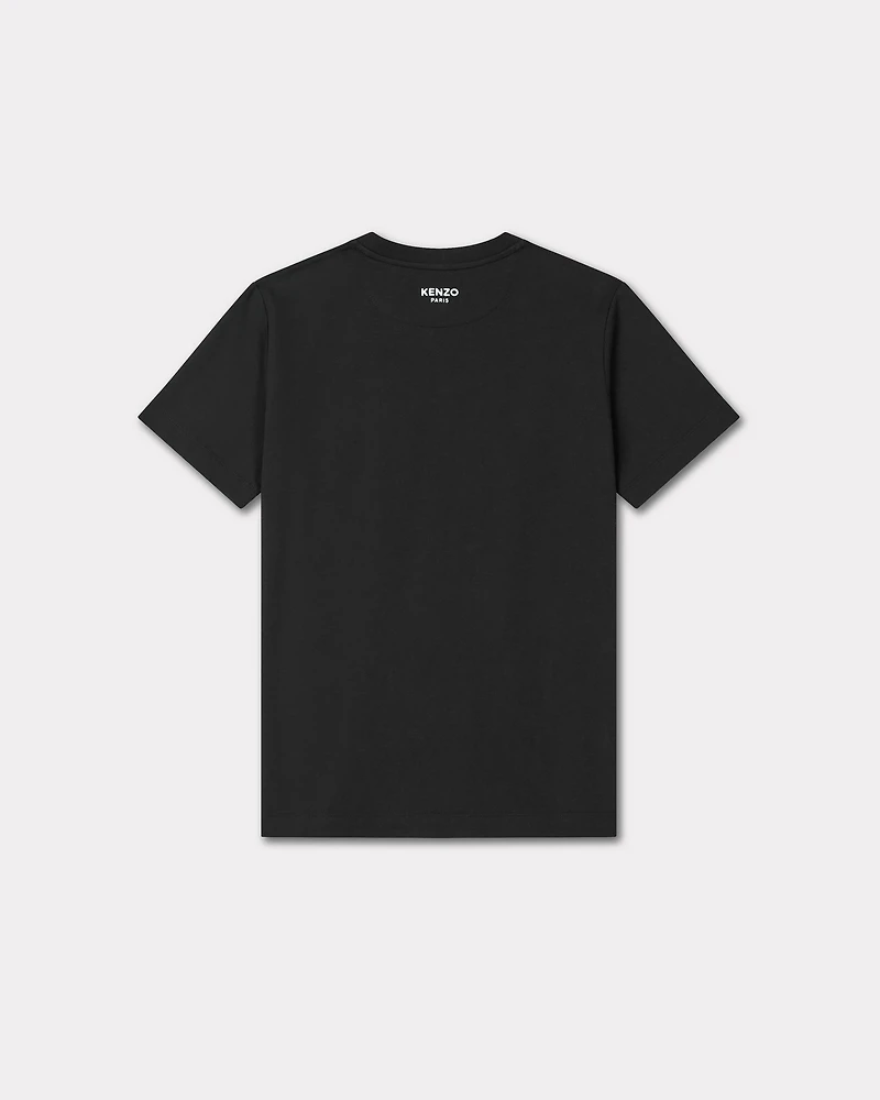 'Boke Flower' embroidered loose T-shirt cotton