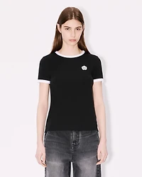 'Boke Flower 2.0' embroidered rib T-shirt