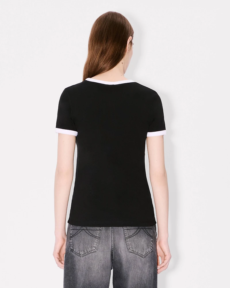 'Boke Flower 2.0' embroidered rib T-shirt