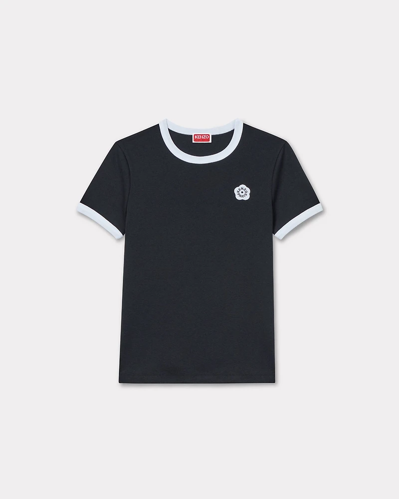 'Boke Flower 2.0' embroidered rib T-shirt