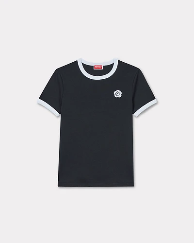 'Boke Flower 2.0' embroidered rib T-shirt