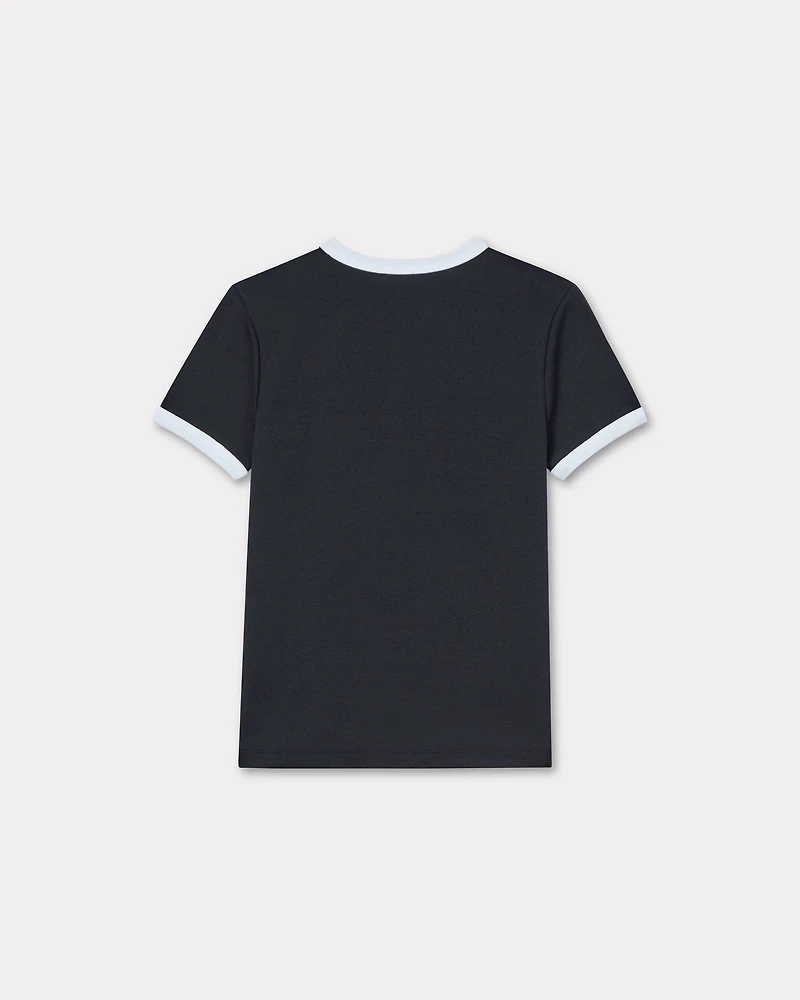 'Boke Flower 2.0' embroidered rib T-shirt