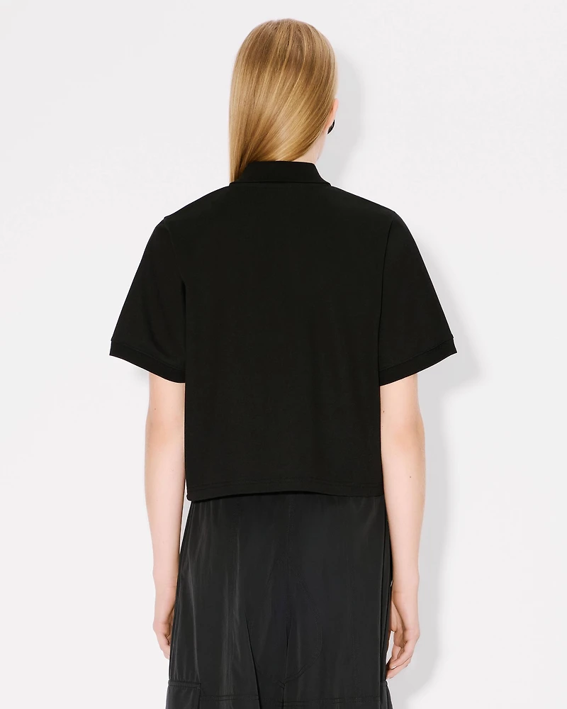 'Boke Flower 2.0' embroidered polo cotton