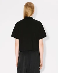 'Boke Flower 2.0' embroidered polo cotton