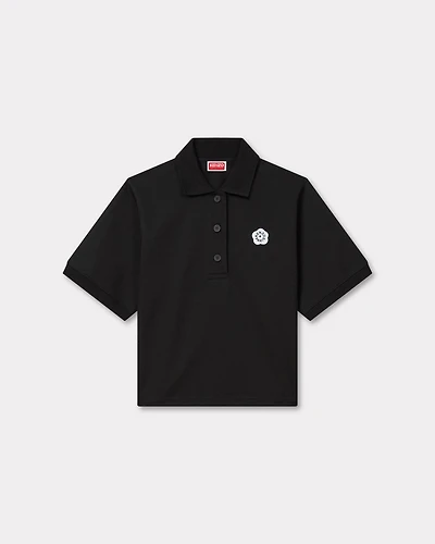 'Boke Flower 2.0' embroidered polo cotton