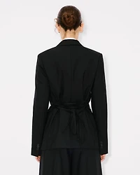 Waisted blazer virgin wool