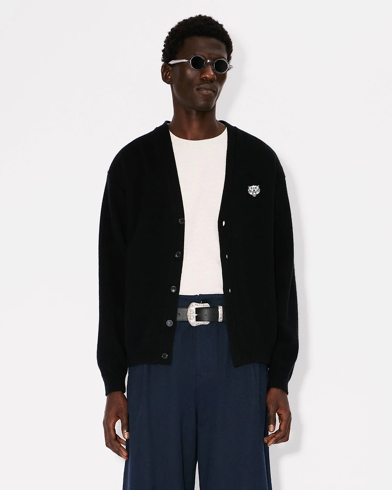 'KENZO Happy Tiger' embroidered cardigan merino wool
