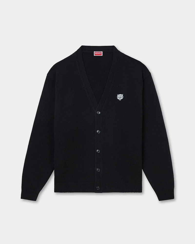 'KENZO Happy Tiger' embroidered cardigan merino wool