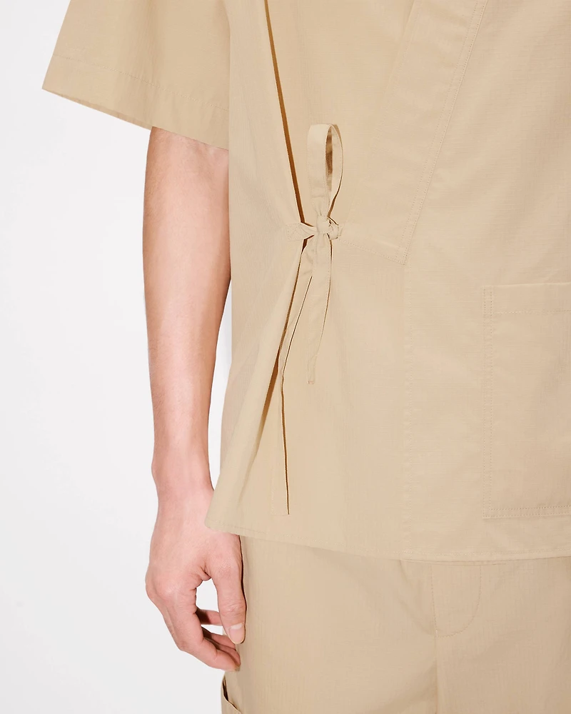 Kimono shirt cotton ripstop