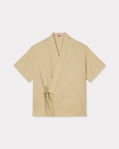 Kimono shirt cotton ripstop