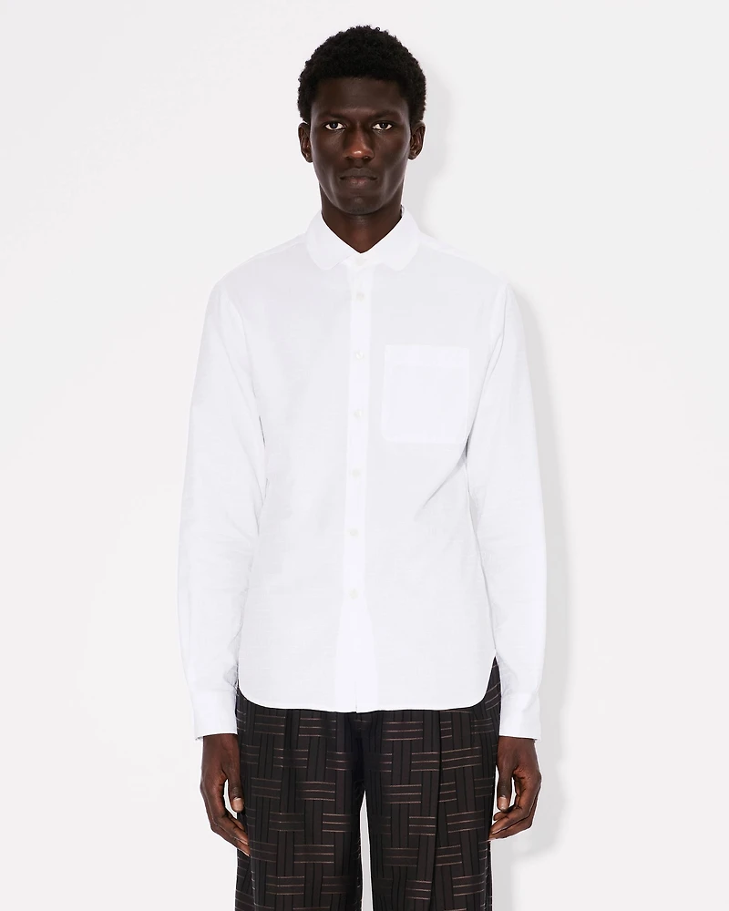 'KENZO Weave' slim shirt cotton jacquard