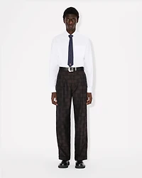 'KENZO Weave' slim shirt cotton jacquard