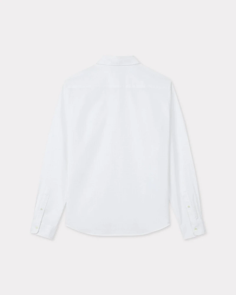 'KENZO Weave' slim shirt cotton jacquard