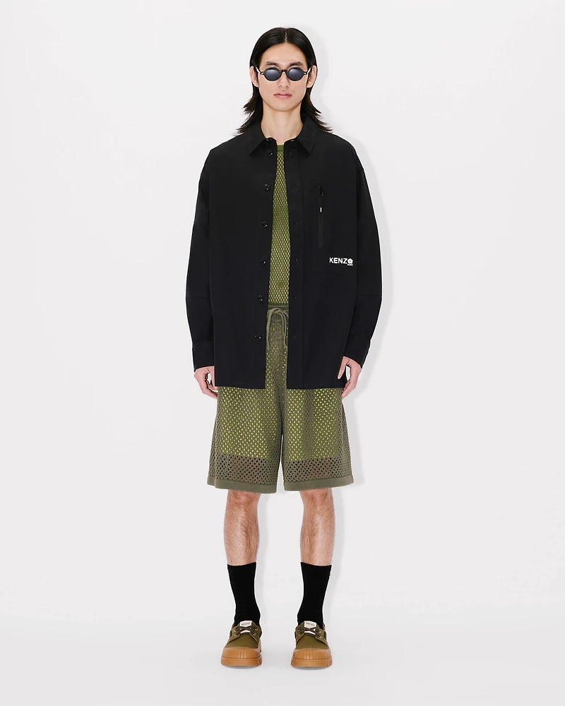 'Boke Flower 2.0' oversized shirt technical cotton
