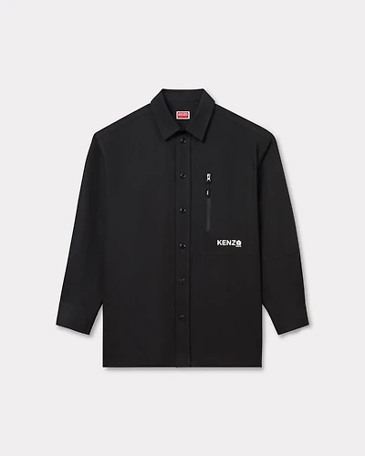 'Boke Flower 2.0' oversized shirt technical cotton