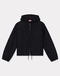 'KENZO Weave' hooded overshirt cotton jacquard