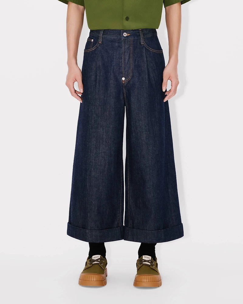 Three quarter buggy jeans japanese denim