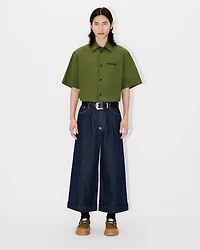 Three quarter buggy jeans japanese denim