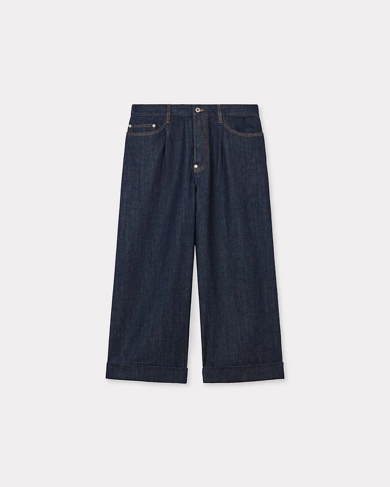 Three quarter buggy jeans japanese denim