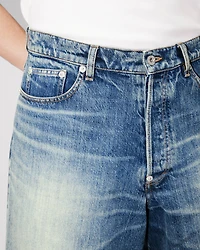 Straight short japanese denim