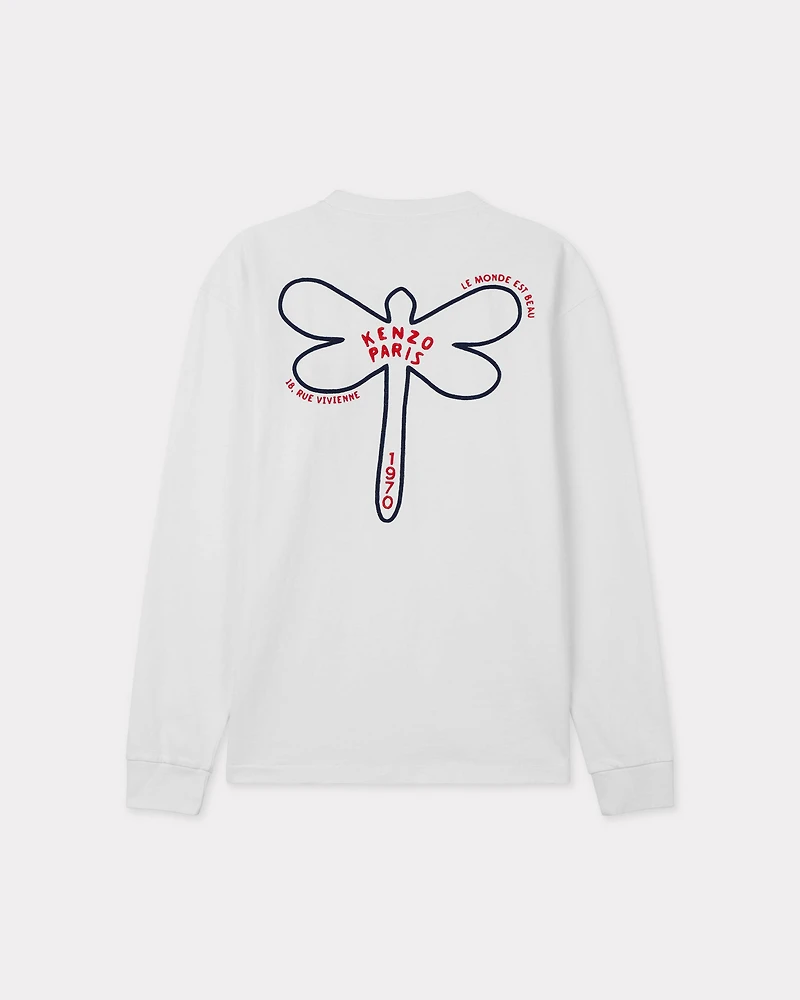 'KENZO Dragonfly' embroidered long-sleeved T-shirt cotton