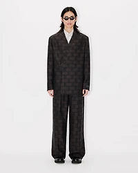 'KENZO Weave' pleated tailored pants
