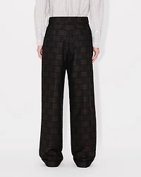 'KENZO Weave' pleated tailored pants