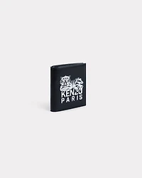 'KENZO Happy Tiger' mini fold wallet in leather