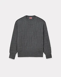 'KENZO Weave' embroidered jumper cotton