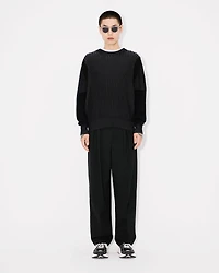 'Boke Flower 2.0' embroidered jumper wool and cotton