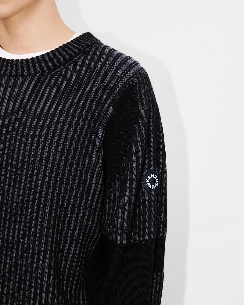 'Boke Flower 2.0' embroidered jumper wool and cotton