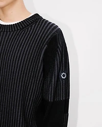 'Boke Flower 2.0' embroidered jumper wool and cotton