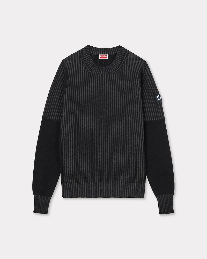 'Boke Flower 2.0' embroidered jumper wool and cotton