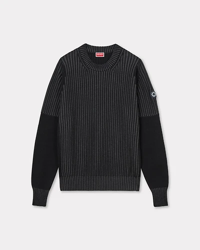 'Boke Flower 2.0' embroidered jumper wool and cotton