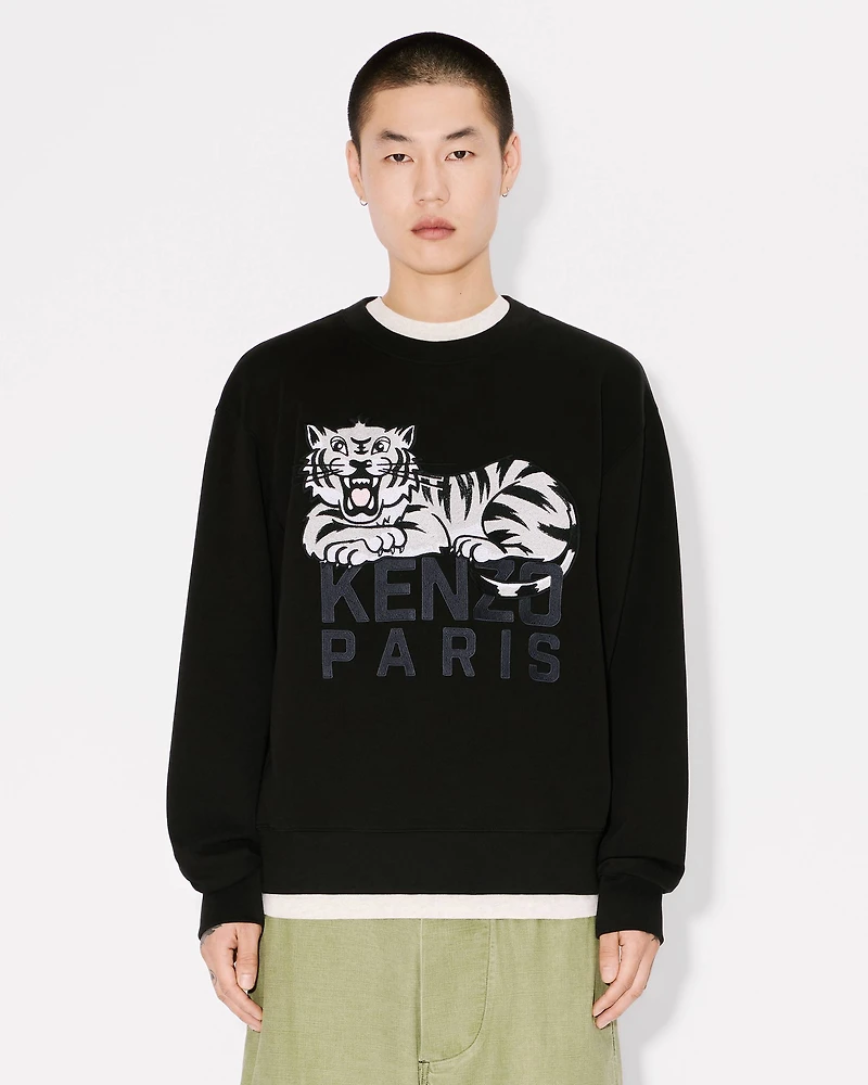 'KENZO Happy Tiger' embroidered sweatshirt cotton