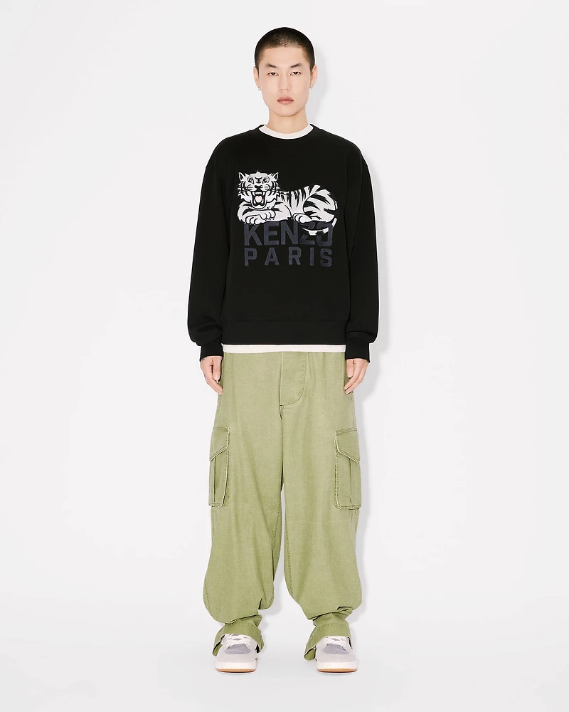 'KENZO Happy Tiger' embroidered sweatshirt cotton