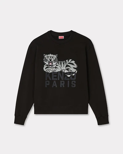 'KENZO Happy Tiger' embroidered sweatshirt cotton