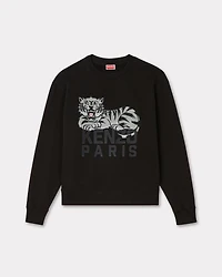 'KENZO Happy Tiger' embroidered sweatshirt cotton