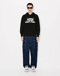 'KENZO Happy Tiger' embroidered hoodie cotton