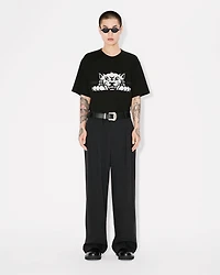 'KENZO Happy Tiger' embroidered oversized T-shirt cotton
