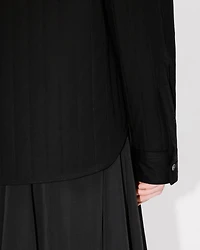 'Boke Flower 2.0' genderless padded overshirt cotton poplin