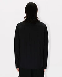 'Boke Flower 2.0' genderless padded overshirt cotton poplin