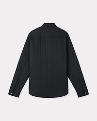 'Boke Flower 2.0' genderless padded overshirt cotton poplin