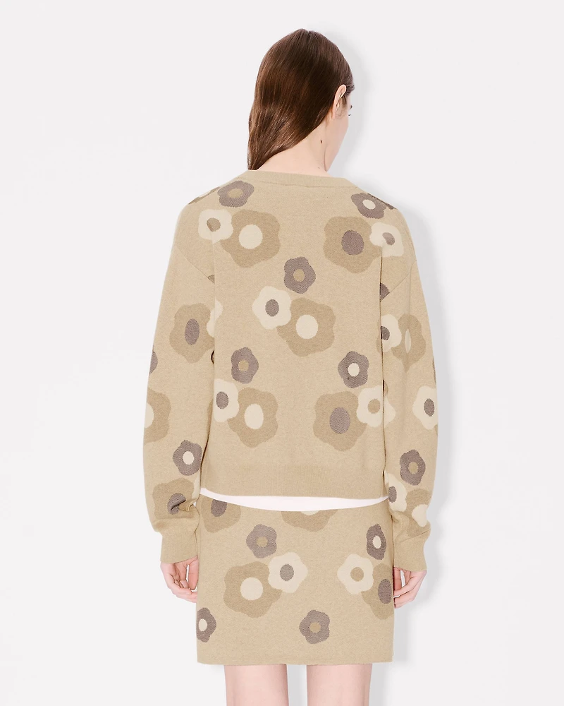 'Hana Dots' embroidered cardigan mixed cotton wool